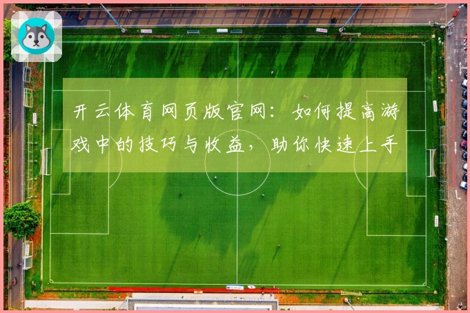 开云体育网页版官网：如何提高游戏中的技巧与收益，助你快速上手攻略分享